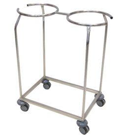 234-01-00-250x275-1 Mobile double bowl stand _ Epoxy powder coated throughout