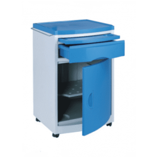 blue Plastic medical bedside cabinets